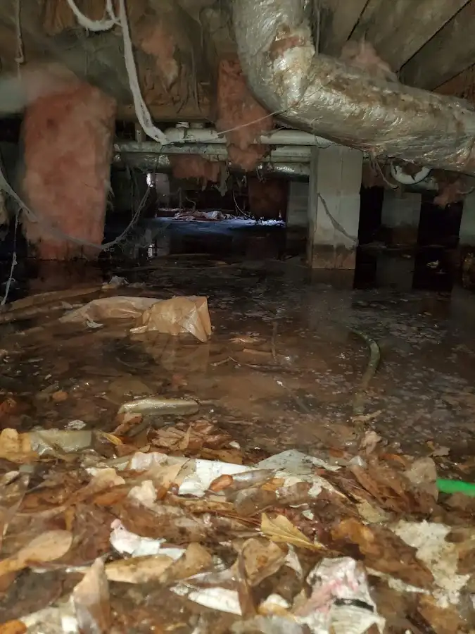 Crawl space flood assessment for Commercial Water Damage Restoration in Johnsburg