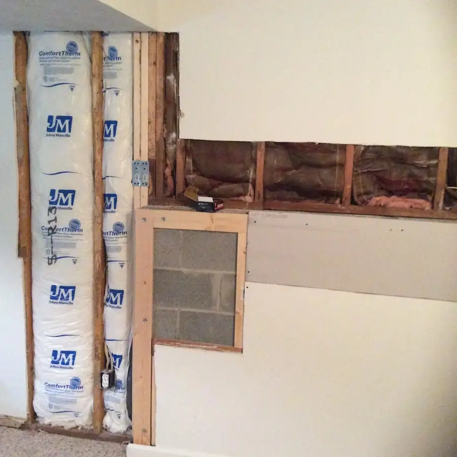 Wall insulation replacement during Contents Cleaning & Restoration in Johnsburg